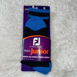 FJ Golf Pro Joy Junior Advanced Comfort Crew Socks Size 4-8 NEW